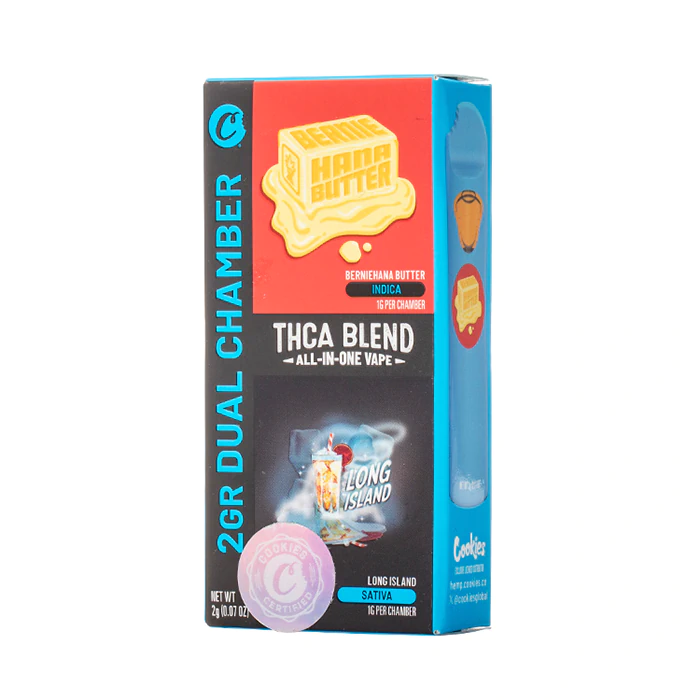 cookies vape dual chamber Cookies 2G Dual THC Vapes Disposables | Dual-Chamber Design main image 1
